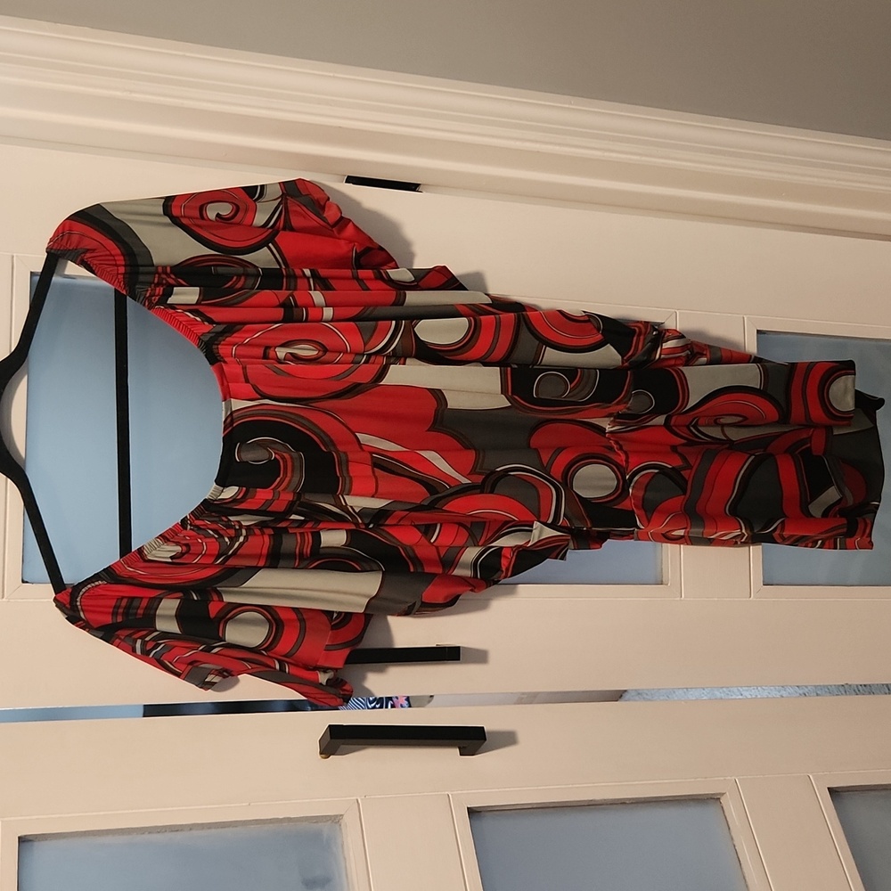 Retro bat wing mini dress